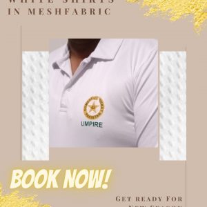 White Mesh Umpire Shirt